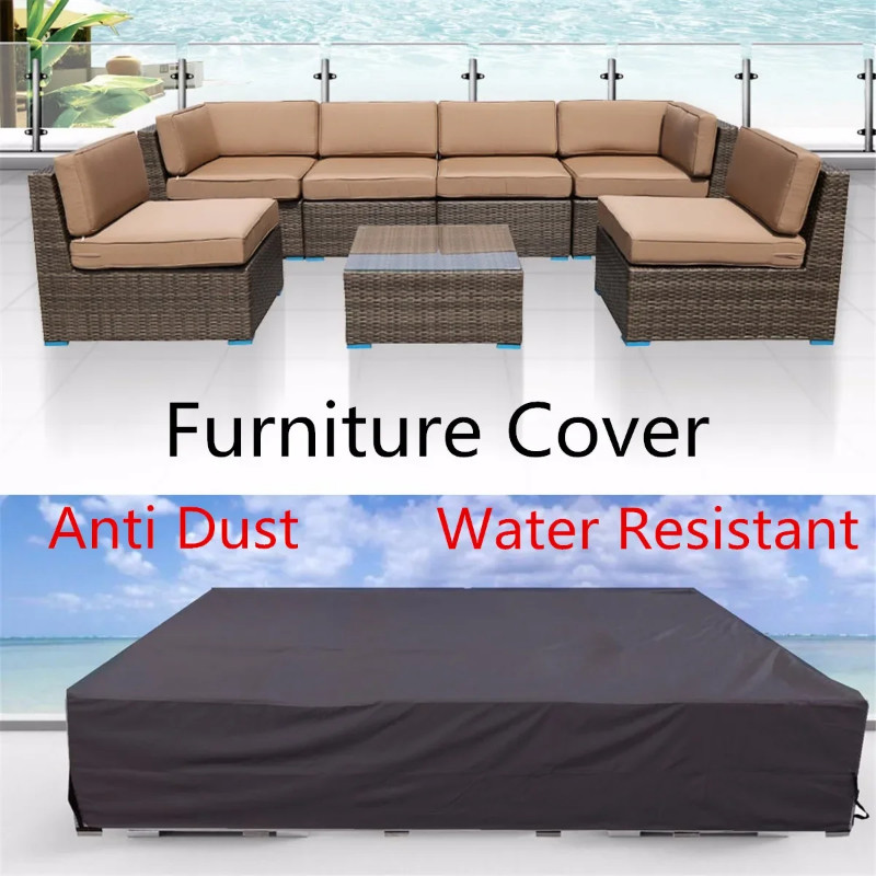 Waterproof Furniture Cover For Garden Rattan Table Cube Chair Sofa All-Purpose Dust Proof Outdoor P