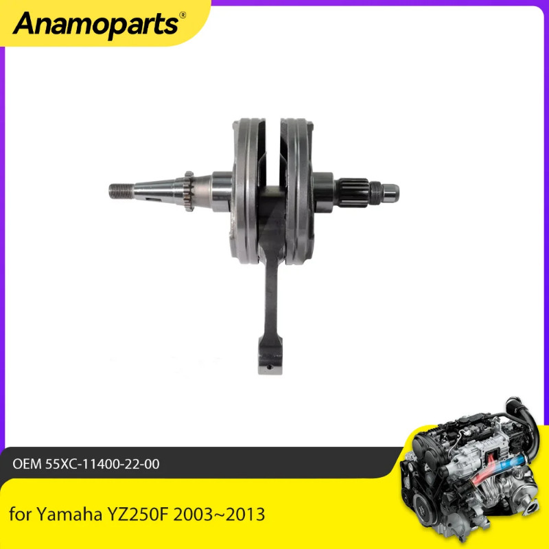 Crankshaft Assembly Connecting Rod For Yamaha YZ250F YZ 250F 2003-2013 5XC-11400-22-00 Motor Engine