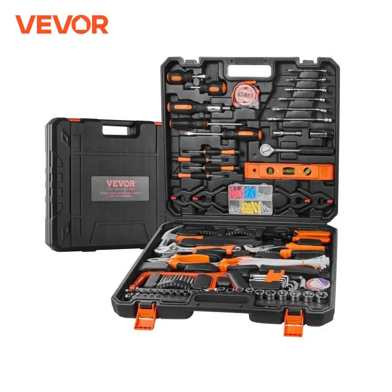 VEVOR Tool Kit Home Repairing Tool Kit with Portable Tool Storage Case for Home Maintenance DIY Pro