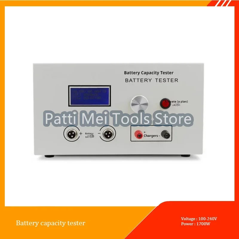 EBC-B20H 12-72V 20A Lead Acid Lithium Battery Capacity Tester Support External Charger Charging And