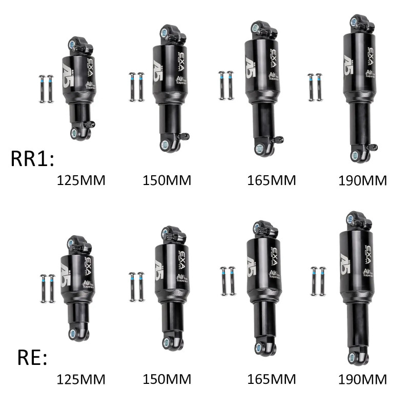Mountain Bike Rear Shock Absorber Bike Rear Suspensions Rear Biliary Spring Shock，Adjustable Spring
