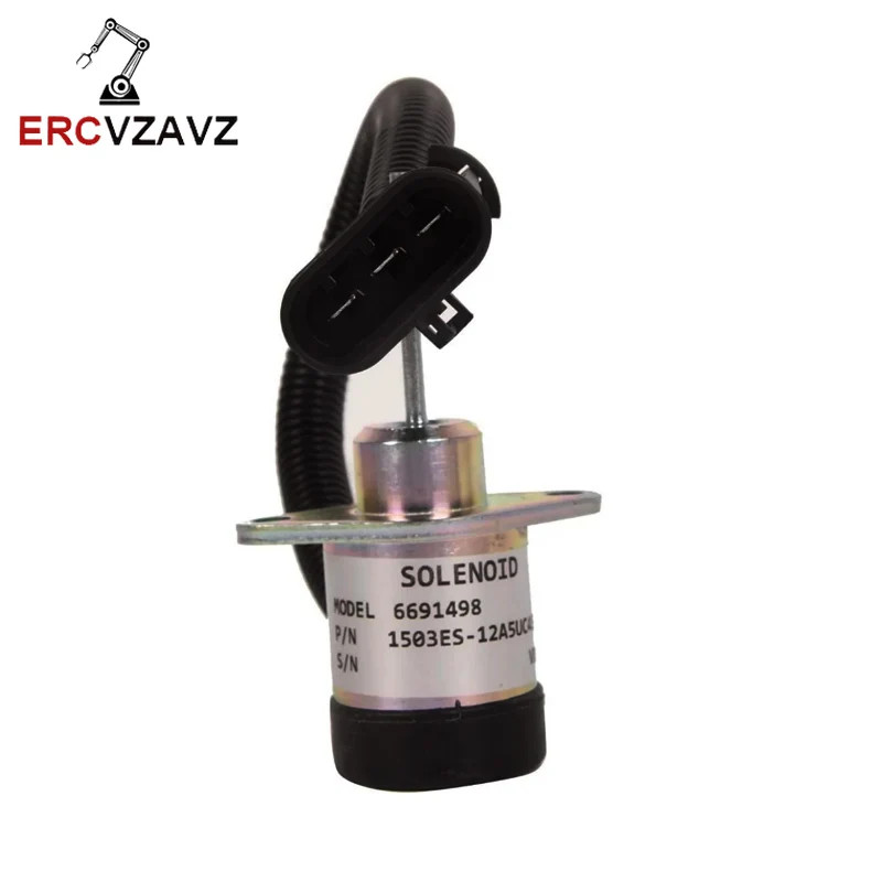 6691498 1503ES-12A5UC4S 1G925-60011 12V Shut Off Solenoid 6691313 1178007-207 for Bobcat S185 Skid