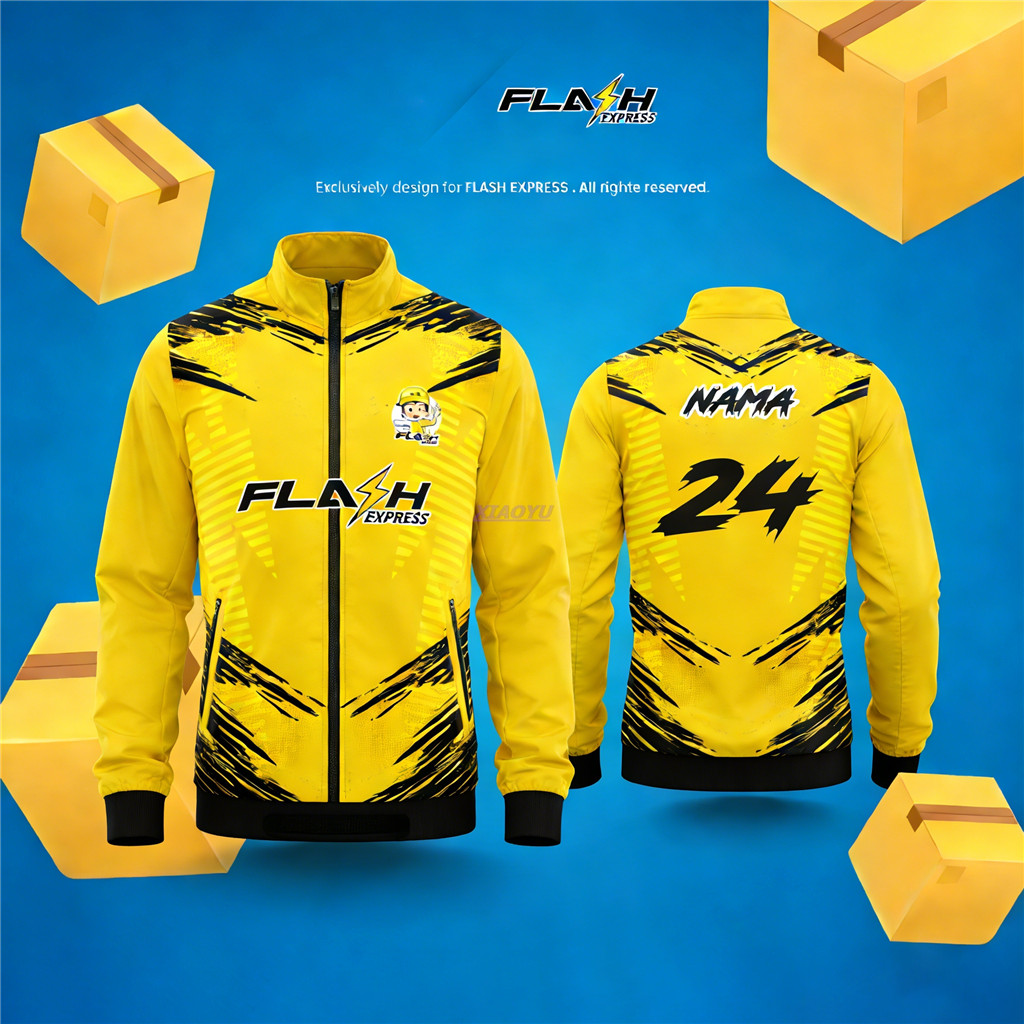 [พร้อมส่ง] เสื้อโปโลแขนสั้น ลาย Lawa bakhang jersi Flash Express 2025 เสื้อแจ็คเก็ต