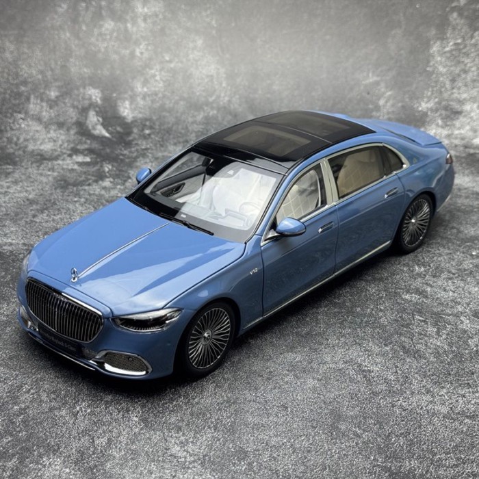 AR 1/18 Mercedes-Benz McBach S-Class 2021 Maybach Alloy Full Driving Model Jewelry Collection