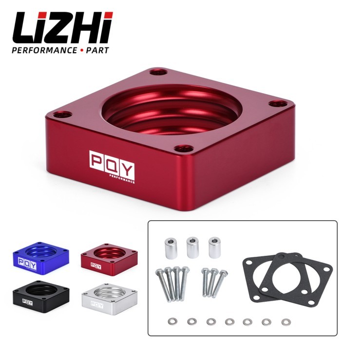 Aluminum Throttle Body Spacer For 91-06 Jeep Wrangler TJ YJ Cherokee XJ 2.5L/4.0L Engine Gas MJ w/