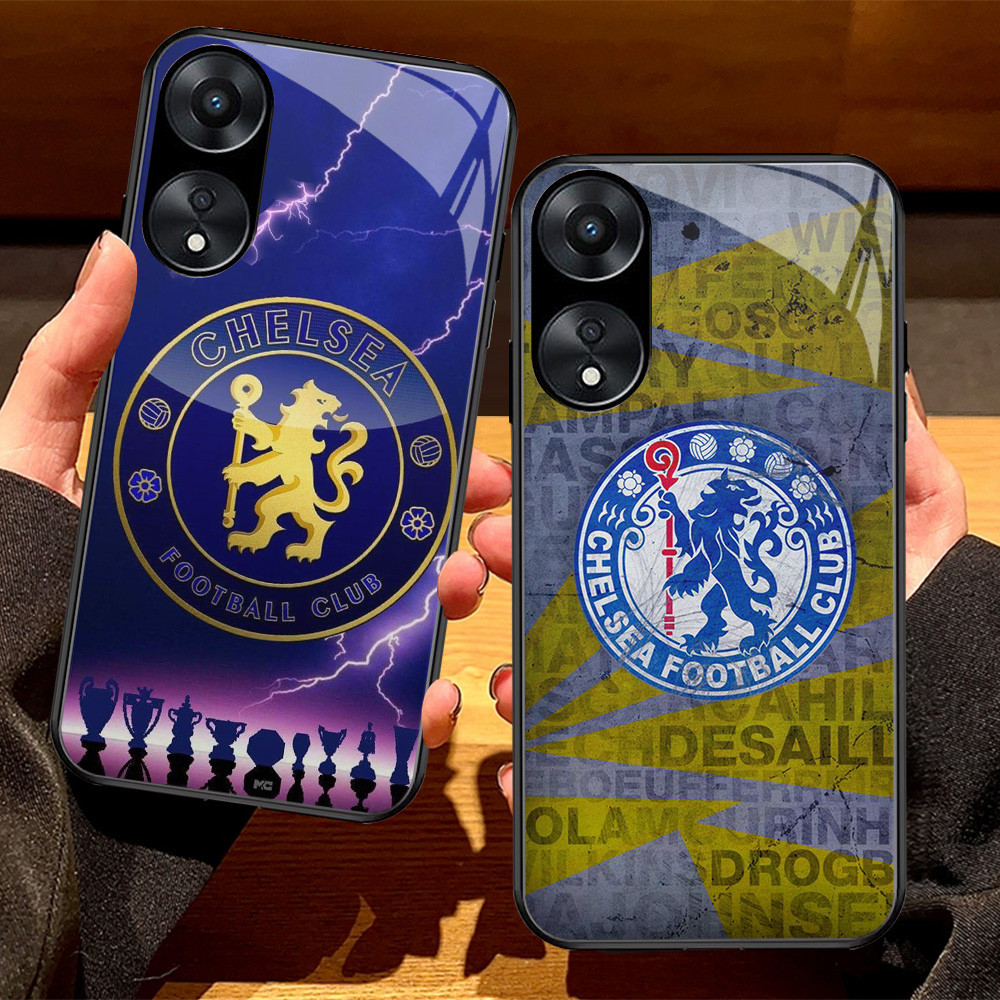 G-49 CFC ฟุตบอล fc HD แก้วสําหรับ OPPO Reno 11 A17 A18 A38 A58 8T A78 A60 11F A98 10 Pro 5G กรณี