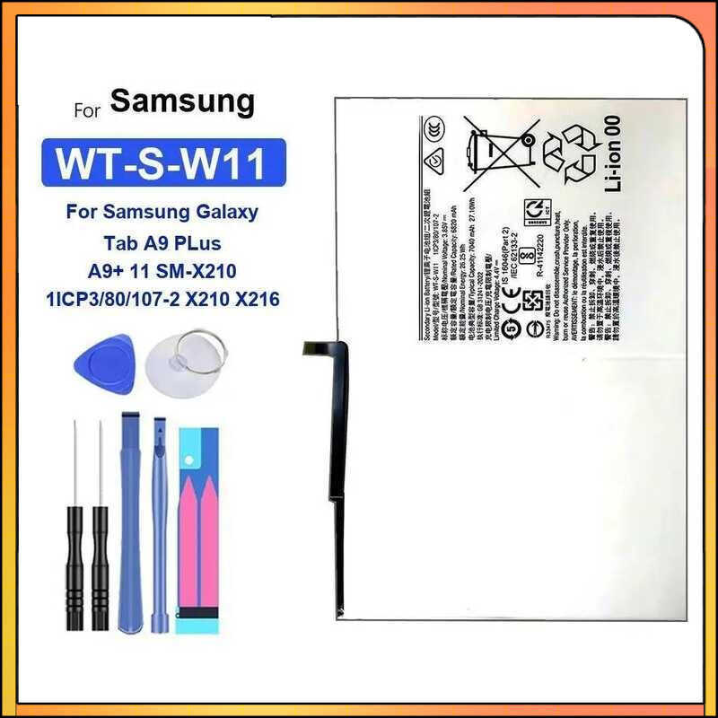 Battery WT-S-W11 7040mAh For Samsung Galaxy Tab A9 PLus A9+ 11 SM-X210 1ICP3/80/107-2 X210 X216