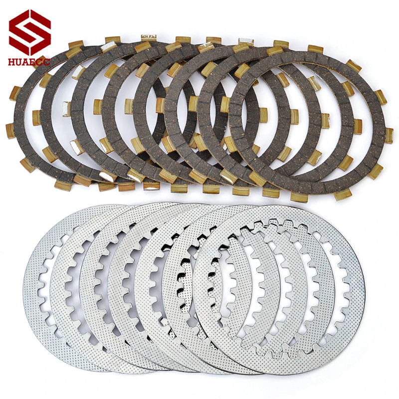 Motorcycle Clutch Friction Disc Plate Kit for Yamaha SRX400 SRX600 SZR660 XT400E Artesia XT600E YFM