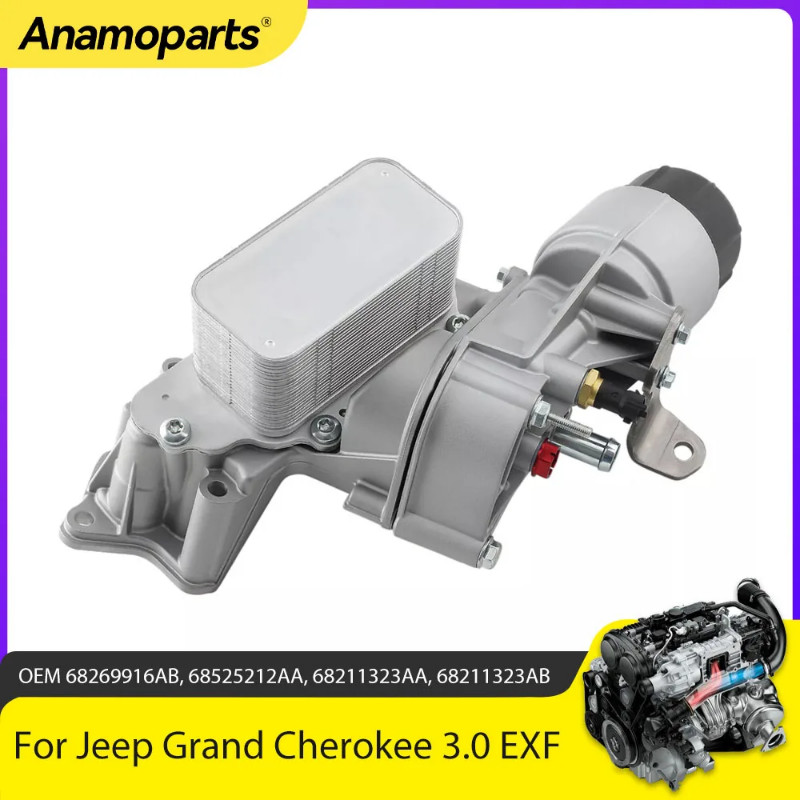 Engine Parts Oil Cooler Filter Housing Fit 3.0 L T V6 Diesel EXF EXN For 2014-2019 Jeep Grand Chero