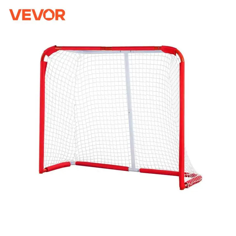 VEVOR Youth Street Hockey Net Steel Hockey Goal Portable Lightweight Youth Street + Roller for Kids