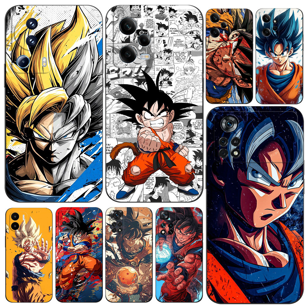 สําหรับ POCO M4 5G M5 4G M5S C40 ฝาครอบโทรศัพท์ซิลิคอนนุ่มสีดํา Tpu King Goku