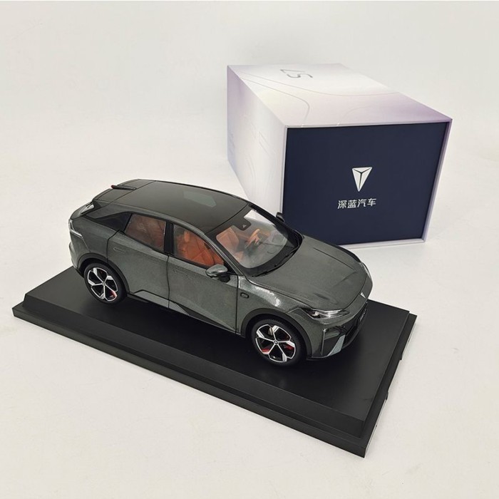 Changan Dark Blue S7 Original Factory Car Model 1: 18 Alloy Full Door Collection Place Model Gift wi