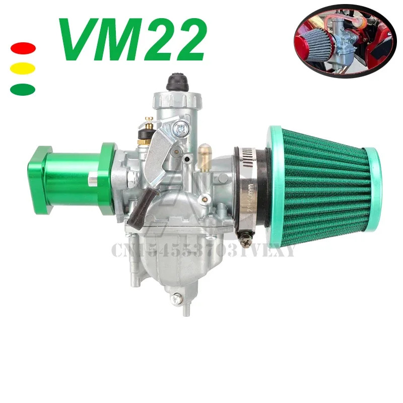 VM22 26mm Mikuni Carburetor Carb Performance Intake Pipe Mainfold 38mm Air Filter Kit for Predator