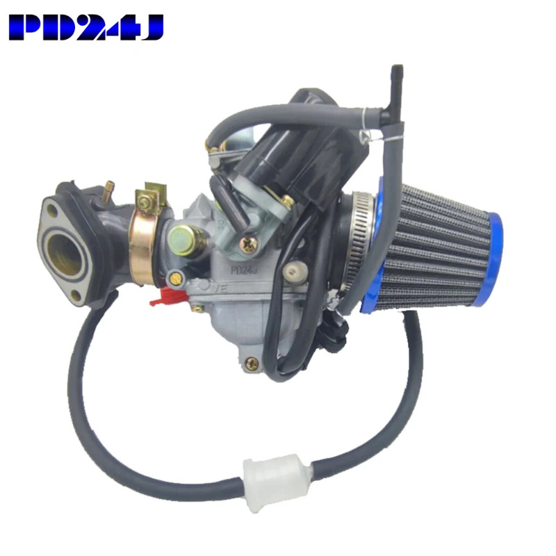 For BAJA Scooter ATV Go Kart Scooter 125cc PD24J Motorcycle Parts Carburetor GY6 PD24J with Intake