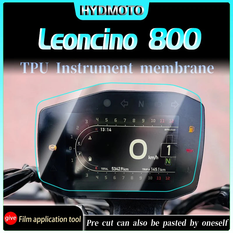 For Benelli Leoncino 800 Instrument film high transparency headlight film invisible car body protec