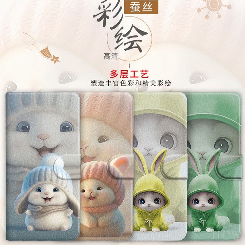 ซองหนังกระต่ายการ์ตูนเหมาะสําหรับ Huawei P Smart + Z S Y9 Prime Y7 Pro Y7A Y8P เคสโทรศัพท์ Spaceman 