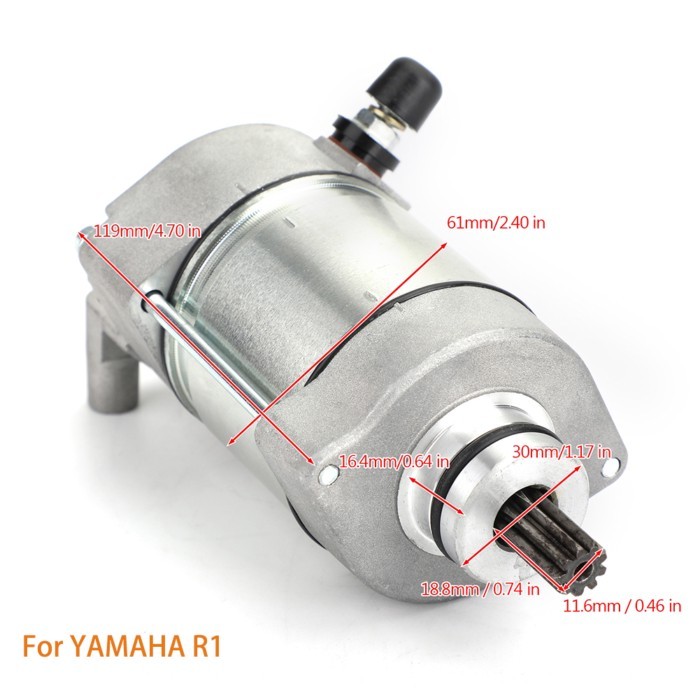 Motorcycle Starter Motor Fir For Yamaha YZF-R1 R1 2004 -2008 Engine Part NO E5VY-81890-00 5VY-81890
