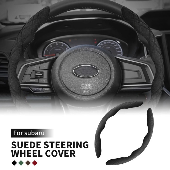 Suede Car Steering Wheel Cover For Subaru BRZ 86 2013-2023 Impreza WRX Outback Forester Legacy Cros