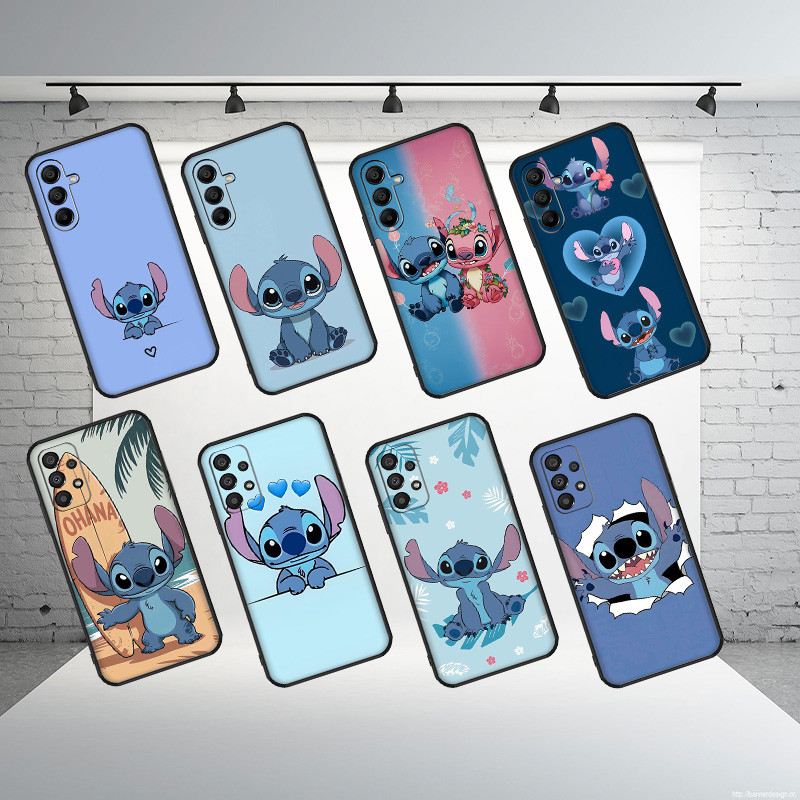 นุ่มสีดํา Xiaomi POCO F5 pro F6 pro f7 pro f7Ultra F8 PRO F8Ultra Lilo Stitch1 เคสโทรศัพท์