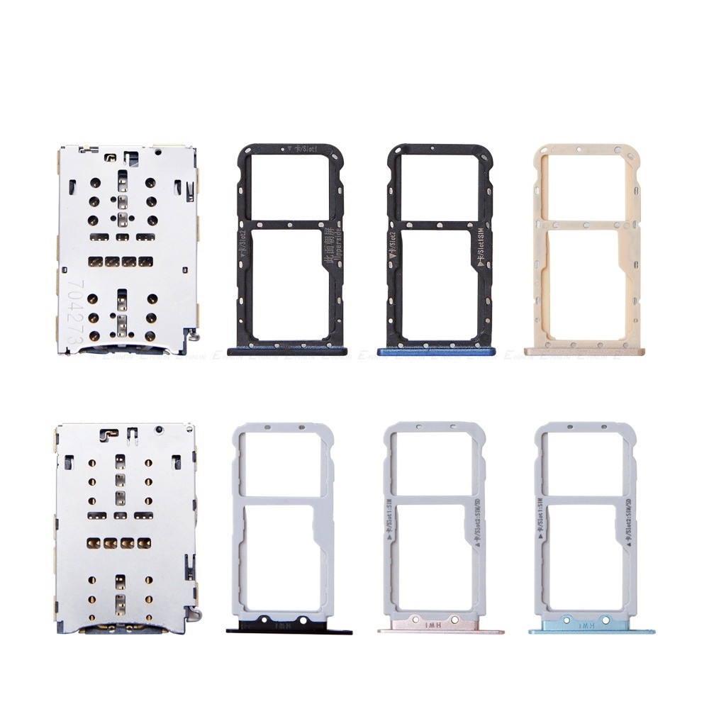 Sim Micro SD การ์ดถาดเชื่อมต่อผู้ถือสล็อต Reader สําหรับ HuaWei Nova 3i 2i 2S HWI-AL00 TL00 ซ็อกเก็ต