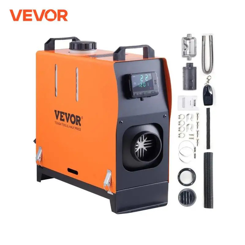 VEVOR 5/8KW Diesel Air Heater 12V Car Heater Diesel Heater With LCD Switch Silencer for Car Truck B