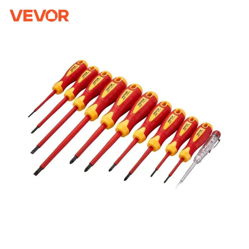 VEVOR Insulated Screwdriver Set Professional Electrical Screwdriver Set 1000V Insulated Electrician