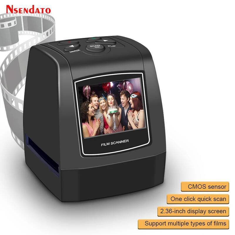 5MP 35 มม.USB Negative Film Slide Viewer Scanner 2.3 "LCD Digital Color Photo Screen Film Converter 