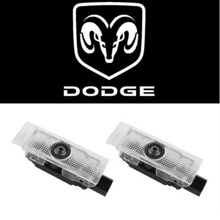 เหมาะสําหรับ Dodge ยินดีต้อนรับไฟ Dodge Challenger SRT ไฟ led ประตู Dodge ไฟต้อนรับ