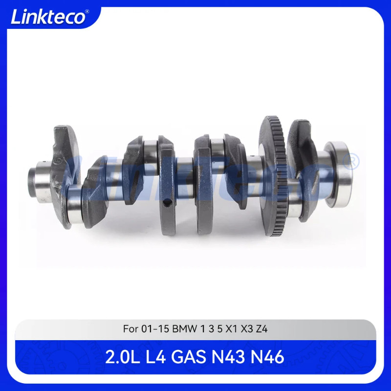 Engine part Crankshaft with gear Fit 2.0 T L L4 GAS N43B20 N46B20 For 01-15 2.0L BMW 1 3 5 X1 X3 Z4