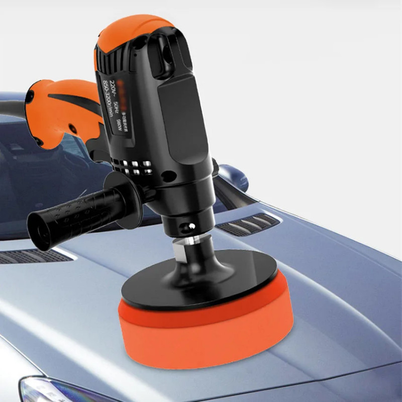 Electric Car Polisher Electric Waxing Machine 980W Six Gears Adjustable Speed Car Polishing Machine