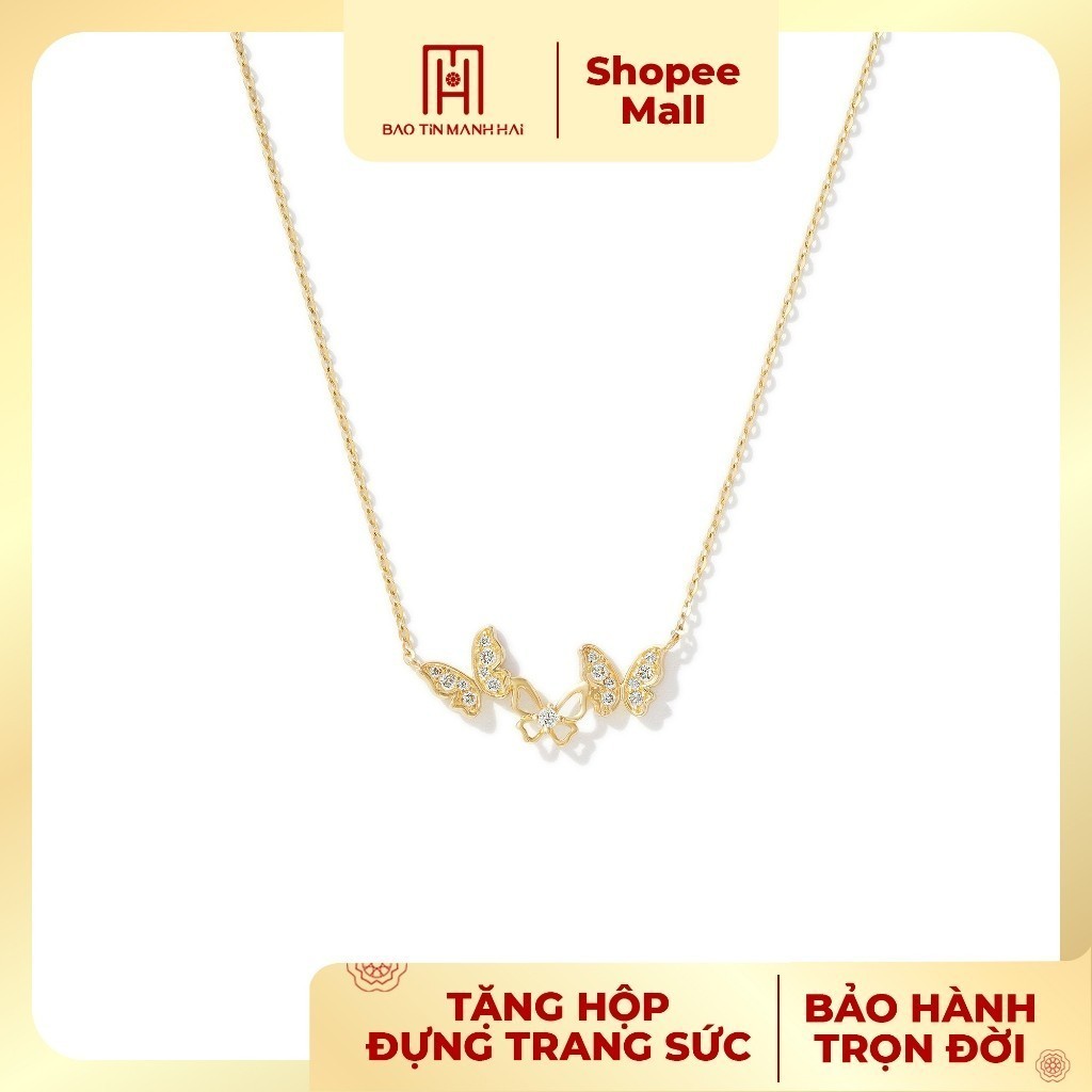 Bao Tin Strong Hai Gold Chain Call of the Sea Korean Style Stone Map Face PHD2V10CZH-406001