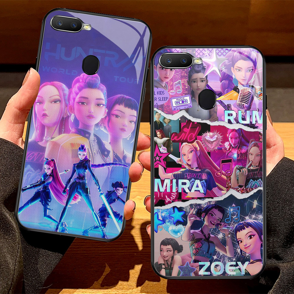 G-72 Kpop Demon Hunter HD แก้วสําหรับ OPPO F9 Pro F5 A11K A3S F7 A5S A7 A12 A12E A12S กรณี