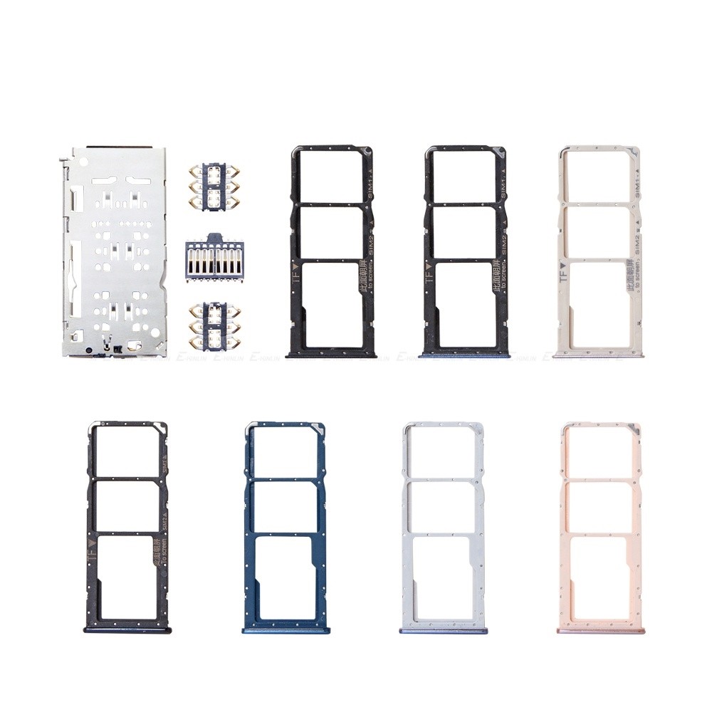 อะแดปเตอร์ซ็อกเก็ตถาดการ์ด Micro SD / Sim สําหรับ HuaWei Y9 2019 2018 ที่วางขั้วต่อ Slot Reader คอนเ