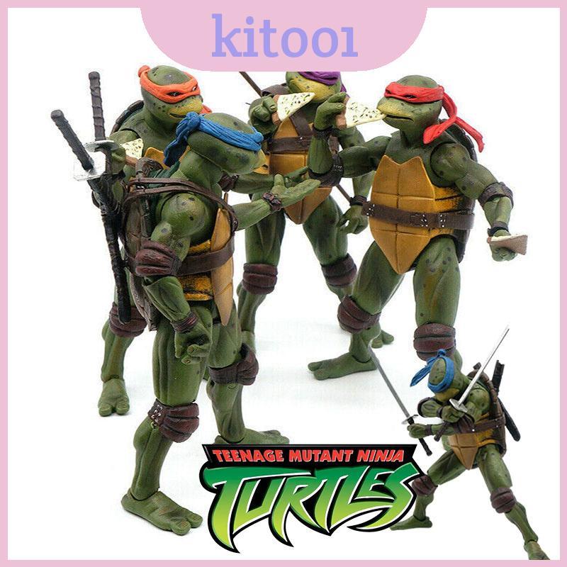 Tmnt 7 "Neca Action Figures รูปปั้นของเล่น 1990 ภาพยนตร์