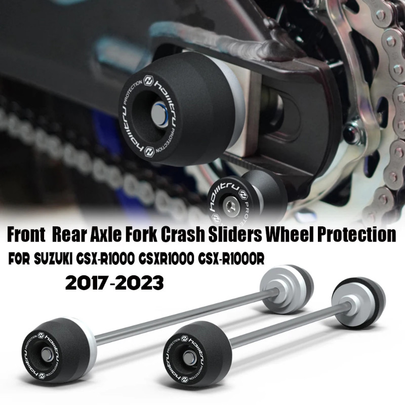 For Suzuki GSXR1000 GSX-R1000 GSX-R1000R GSXR-1000R 2017-2023 Front Rear wheel Spindle Crash Protec