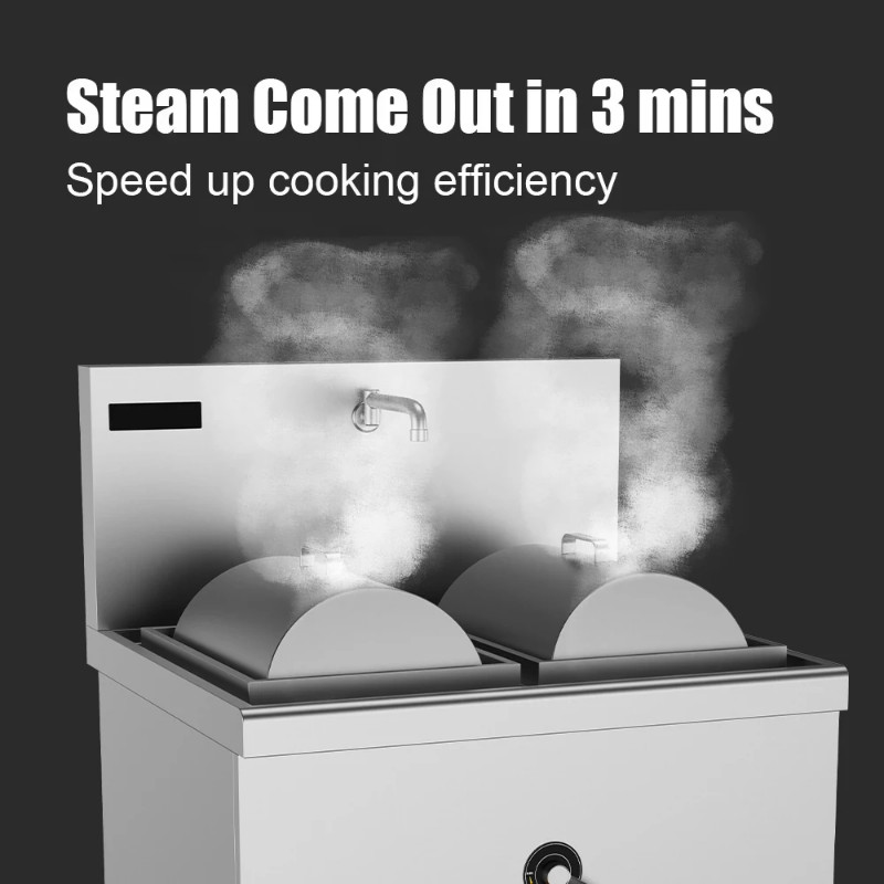 Commercial Rice Noodle Roll Food Electric Steamer Cooker Rice Rolls Machine Stainless Steel Electri