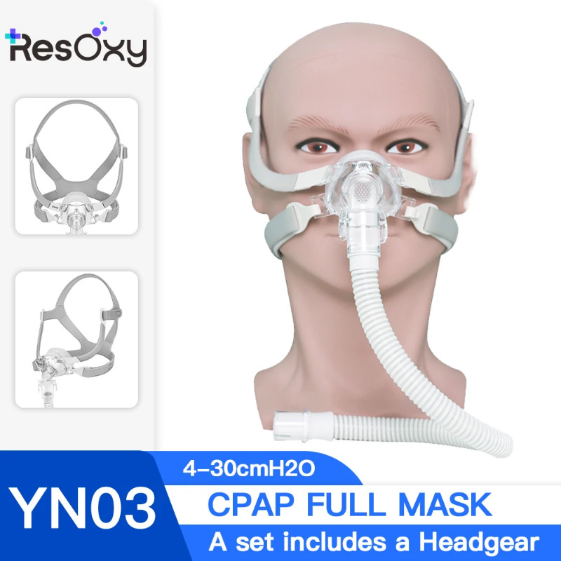 YUWELL Nasal CPAP Mask with Headgear Tube Silicon Gel Cushion for APAP CPAP Machine Sleep Apnea Ant