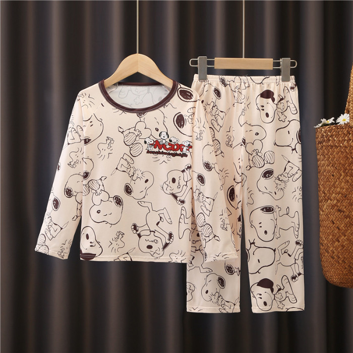 ชุดนอนเด็ก Shin-Chan แขนยาวสำหรับวัยหัดเดิน พร้อมรอบคอที่น่ารัก สำหรับอายุ 3-4 ปี