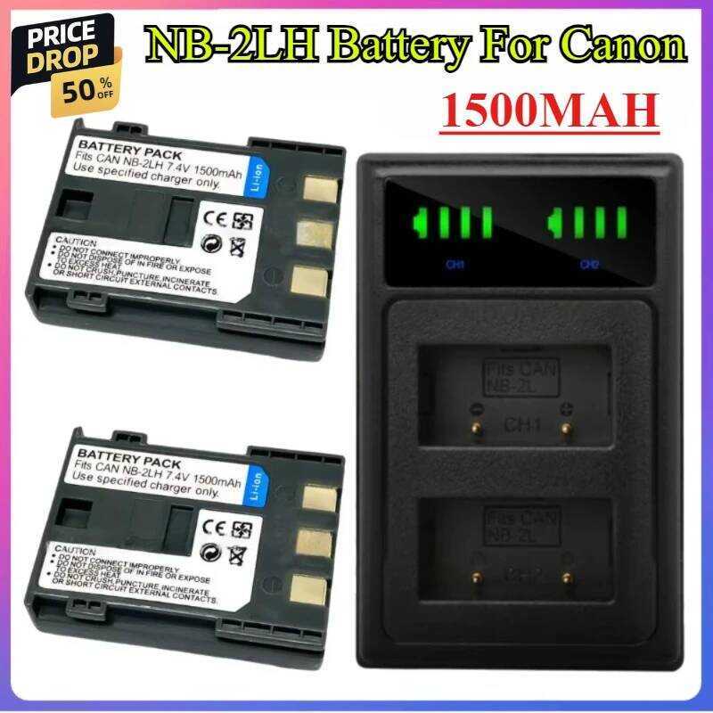 C 1500Mah -2Lh 2L 2Lh -2L Battery For Canon EOS Rebel XT Xti 350D 410D G7 G S70 S80 Zr500 Zr50 Zr60