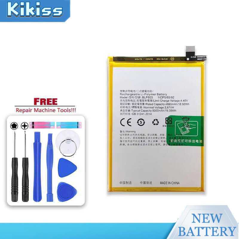 Mobile Phone Battery Reliable Power BLP803 For Oppo Realme C17 V3 Q3i 7i 5000mAh