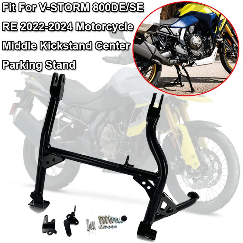 2024 V-STORM 800DE Motorcycle Middle Kickstand Center Parking Stand Fit For VSTROM 800DE 800SE 800R