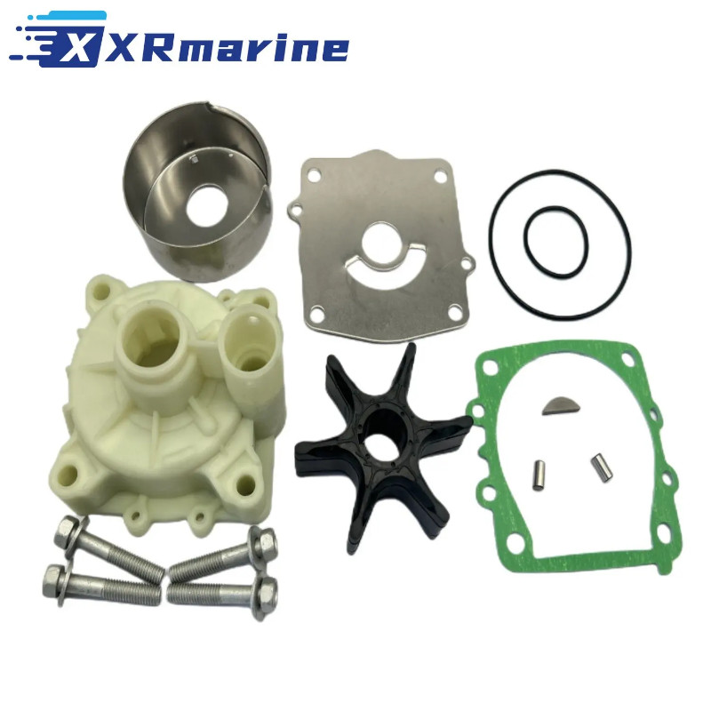 6G5-W0078-01 Water Pump Impeller Kit for Yamaha 2-Stroke 150 175 200 225 HP Outboard Motor 6G5-W007