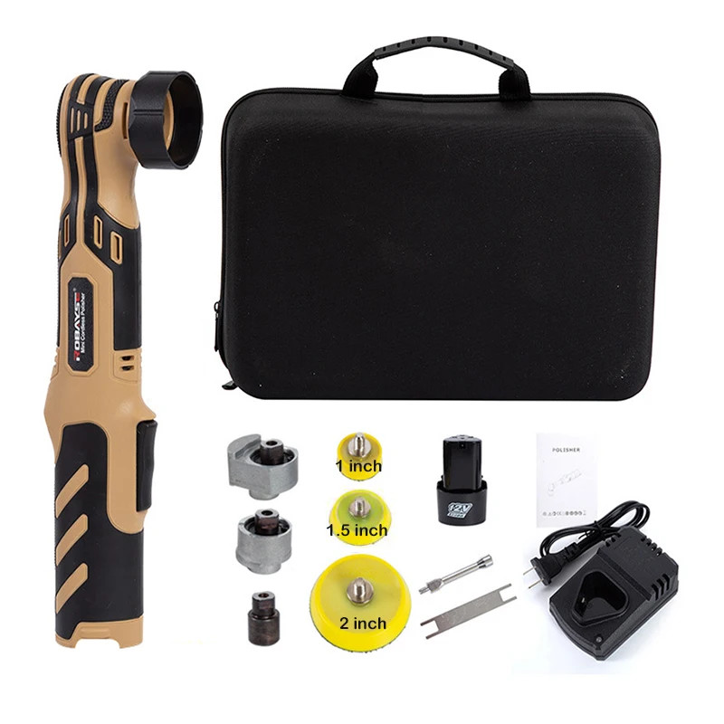 Car Polishing Machine RO/DA Lithium Battery Wireless Details Small 1 inch 1.5 inch 2 inch Polishing