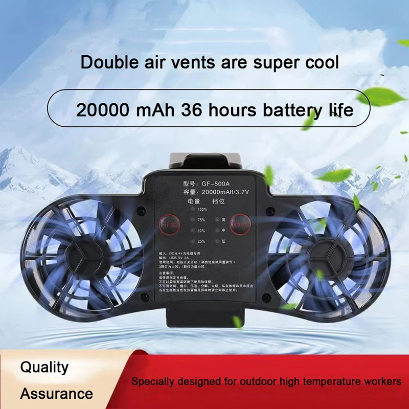 Hanging Neck Camping Fan Outdoor Hanging Waist Fan 3 In 1 Portable Mini Clip Waist Charging Fan USB