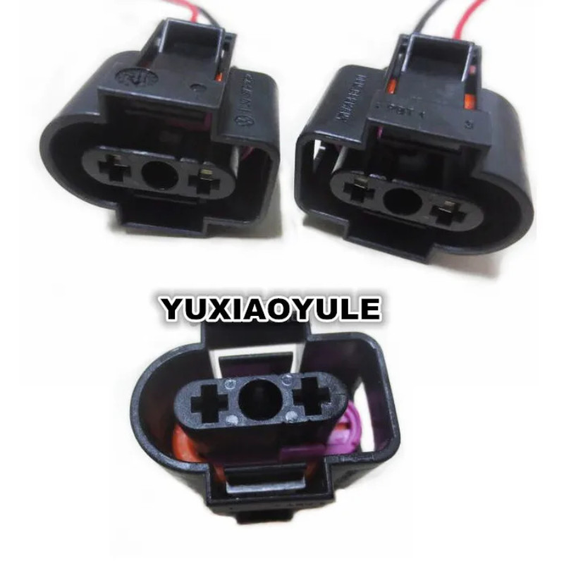 2 Pin/Way Coolant Tank Reservoir Sensor Connector Plug Wire Harness Pigtail For VW And Audi 1J09732