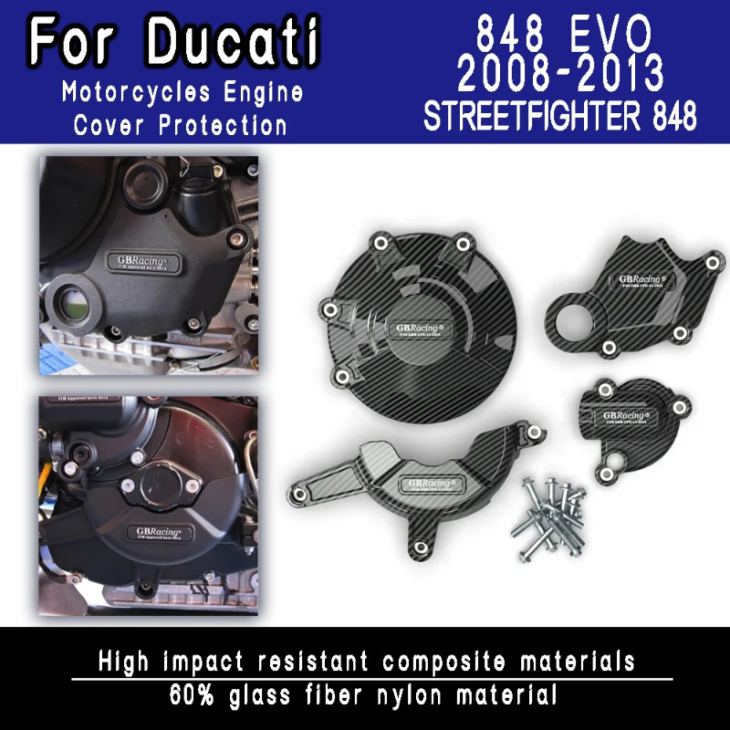 For Ducati 848 EVO 2008 2009 2010 2011 2012 2013 STREETFIGHTER 848 Motorcycles Engine cover Protect