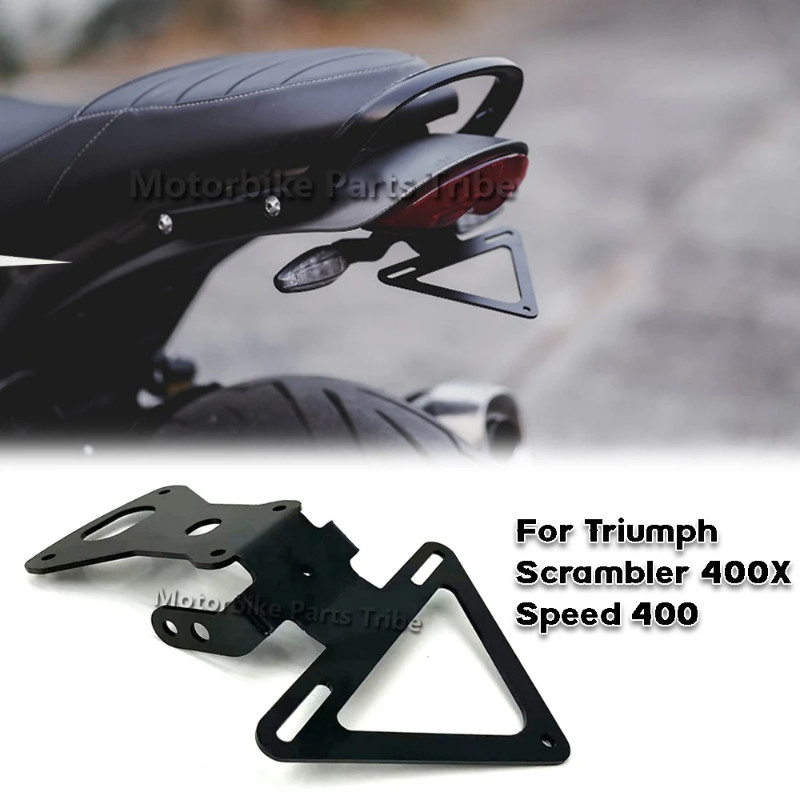 For Triumph Speed 400 Speed400 Scrambler 400X Scrambler 400 X 2024 Motorcycle License Plate Holder