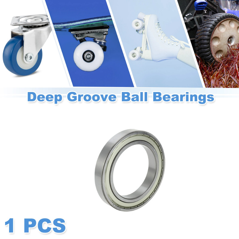 Motoforti 6020ZZ & Deep Groove Ball Bearings P0 100x150x24mm Lubricated Bearings Double Metal Seal