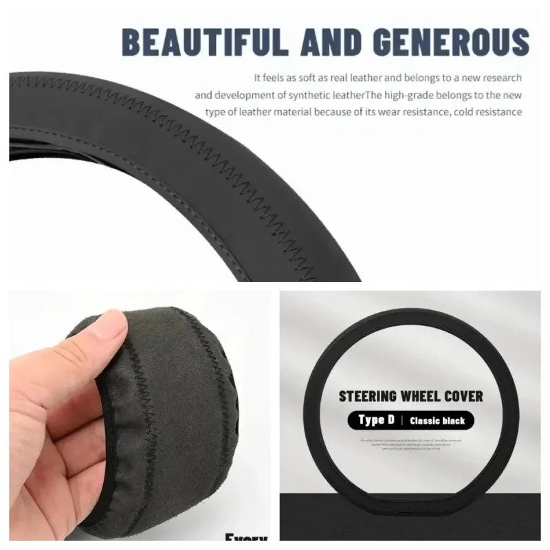 Car Ultra-thin Fiber Suede Steering Wheel Cover for Maybach C E S Class S320L S400 S500 S600 S680 W