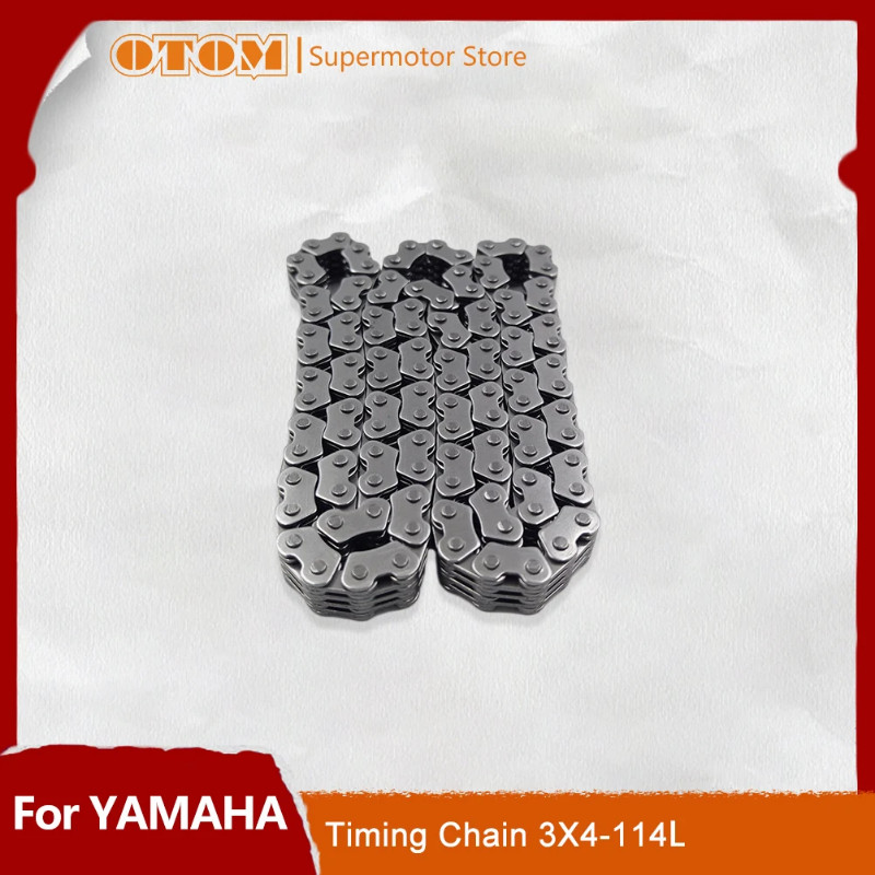 OTOM Motorcycle 3X4-114 Link Timing Chain Set Engine Camshaft For YAMAHA YZ250F WR250F KAWASAKI KX2